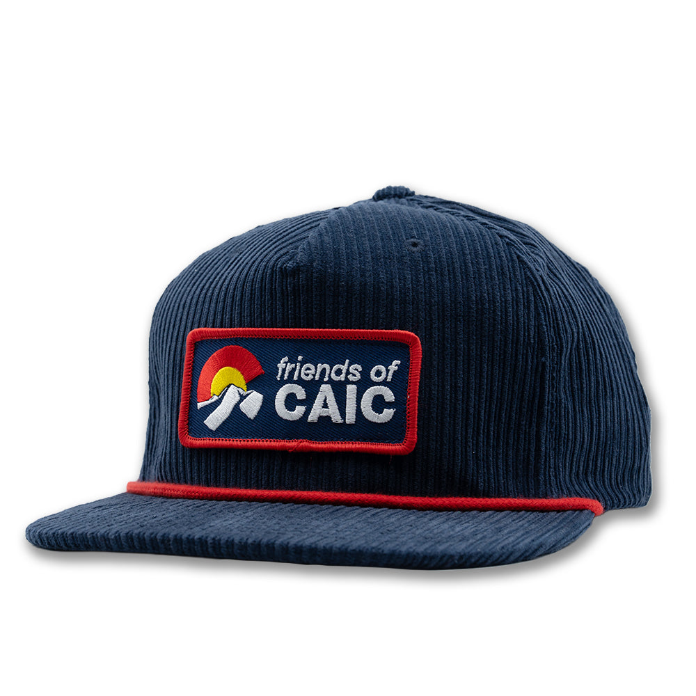 Corduroy Rope Hat - Navy/Red