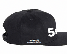 Load image into Gallery viewer, CAIC 50th Black Knit Flat Brim